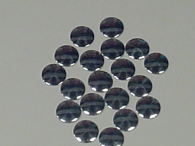 1 Gross 6mm ROUND SILVER NAILHEAD HOTFIX